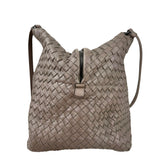 Pre-owned bottega-veneta-intrecciato-cesta-dark-brown-tote-bag-front