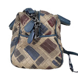 Pre-owned bottega-veneta-nappa-intrecciato-mosaic-boston-mist-brique-front