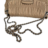 Pre-owned prada-nappa-gaufre-shoulder-bag-front