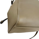 Pre-owned fendi-peekaboo-2way-beige-leather-shoulder-handbag-front