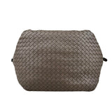 Pre-owned bottega-veneta-intrecciato-cesta-dark-brown-tote-bag-front