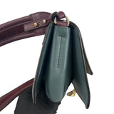 Pre-owned chloe-faye-chain-gray-blue-suede-leather-crossbody-bag-front