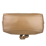 Pre-owned miu-miu-convertible-resin-chain-medium-leather-tote-front