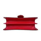 Pre-owned gucci-small-dollar-interlocking-g-red-crossbody-bag-front
