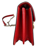 Pre-owned gucci-small-dollar-interlocking-g-red-crossbody-bag-front