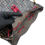 Pre-owned fendi-mini-zucca-mon-tresor-bucket-bag-front