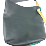 Pre-owned celine-hobo-blue-leather-bag-front