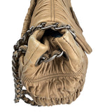 Pre-owned prada-nappa-gaufre-shoulder-bag-front