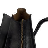 Pre-owned celine-luggage-nano-shopper-black-blue-beige-handbag-front