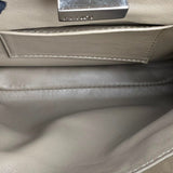 Pre-owned fendi-peekaboo-2way-beige-leather-shoulder-handbag-front