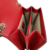 Pre-owned gucci-small-dollar-interlocking-g-red-crossbody-bag-front