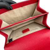 Pre-owned gucci-small-dollar-interlocking-g-red-crossbody-bag-front