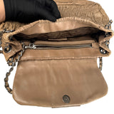 Pre-owned prada-nappa-gaufre-shoulder-bag-front