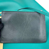 Pre-owned celine-hobo-blue-leather-bag-front