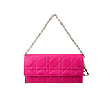 dior-lady-dior-fuchsia-cannage-quilted-leather-wallet-on-chain-bag-front
