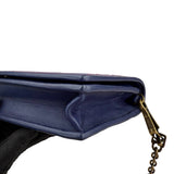 Pre-owned bottega-veneta-monalisa-purple-atlantic-intrecciato-chain-wallet-front