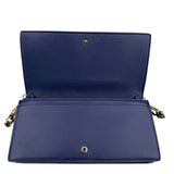 Pre-owned bottega-veneta-monalisa-purple-atlantic-intrecciato-chain-wallet-front