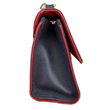 Pre-owned louis-vuitton-empreinte-saint-sulpice-chain-shoulder-bag-red-black-front
