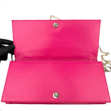 Pre-owned dior-lambskin-cannage-lady-dior-wallet-on-chain-crossbody-front
