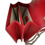 Pre-owned gucci-small-dollar-interlocking-g-red-crossbody-bag-front