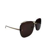 Pre-owned Gucci Rimless Sunglasses in Lavender