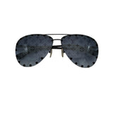 Pre-owned Louis Vuitton Metal Monogram The Party Aviator Gradient Sunglasses