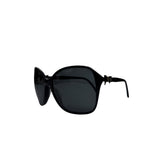 Pre-owned Chanel Black Frame Black Tint Bow Sunglasses-5205 main image