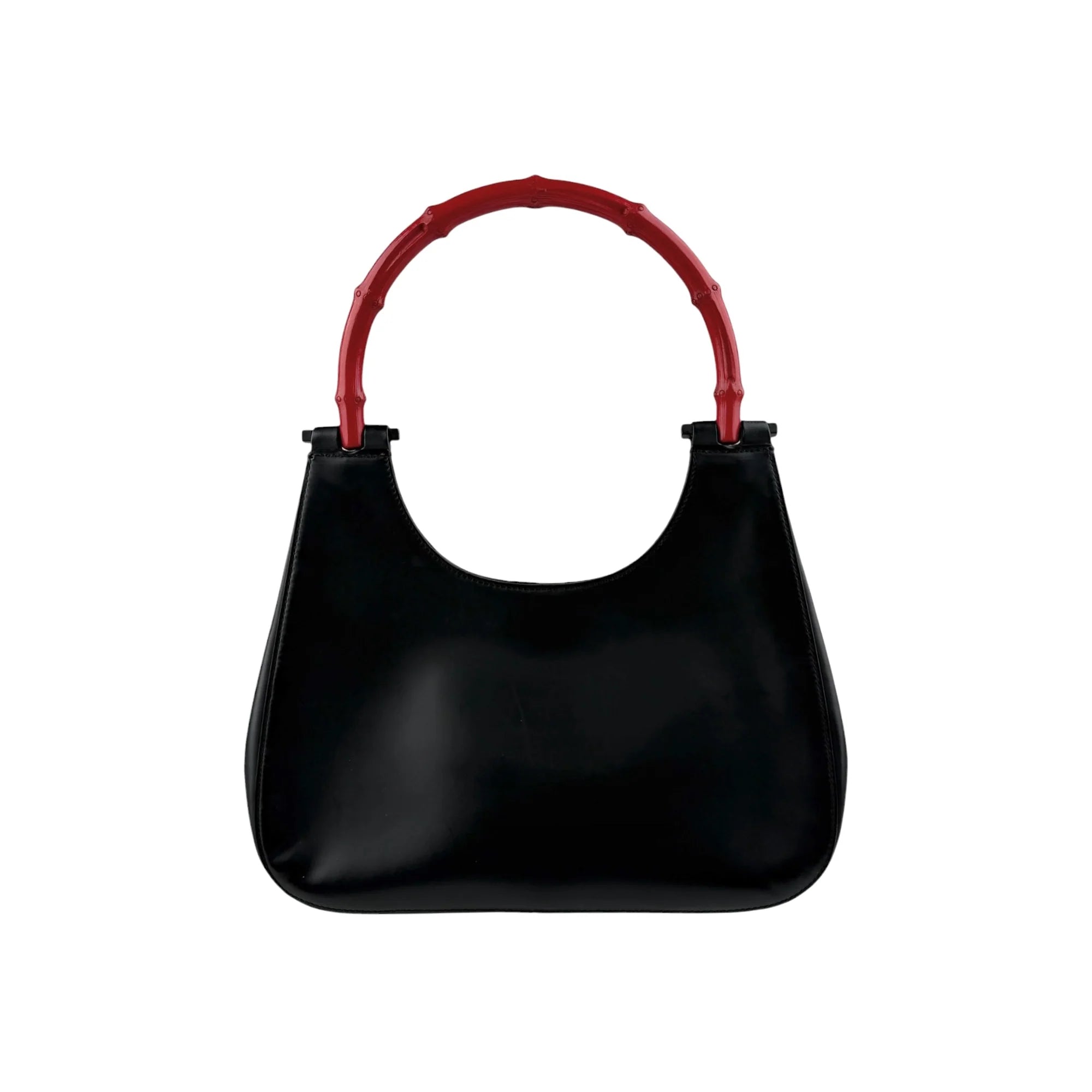Gucci Calfskin Bamboo Handbag