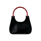 Gucci Calfskin Bamboo Handbag