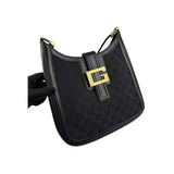 Gucci Black Canvas Aphrodite Logo Shoulder Bag