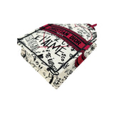 Dior White and Red Embroidered Canvas Dioramour Graffiti Vertical Book Tote