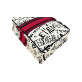 Dior White and Red Embroidered Canvas Dioramour Graffiti Vertical Book Tote