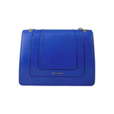Bvlgari Blue Leather Medium Serpenti Forever Shoulder Bag
