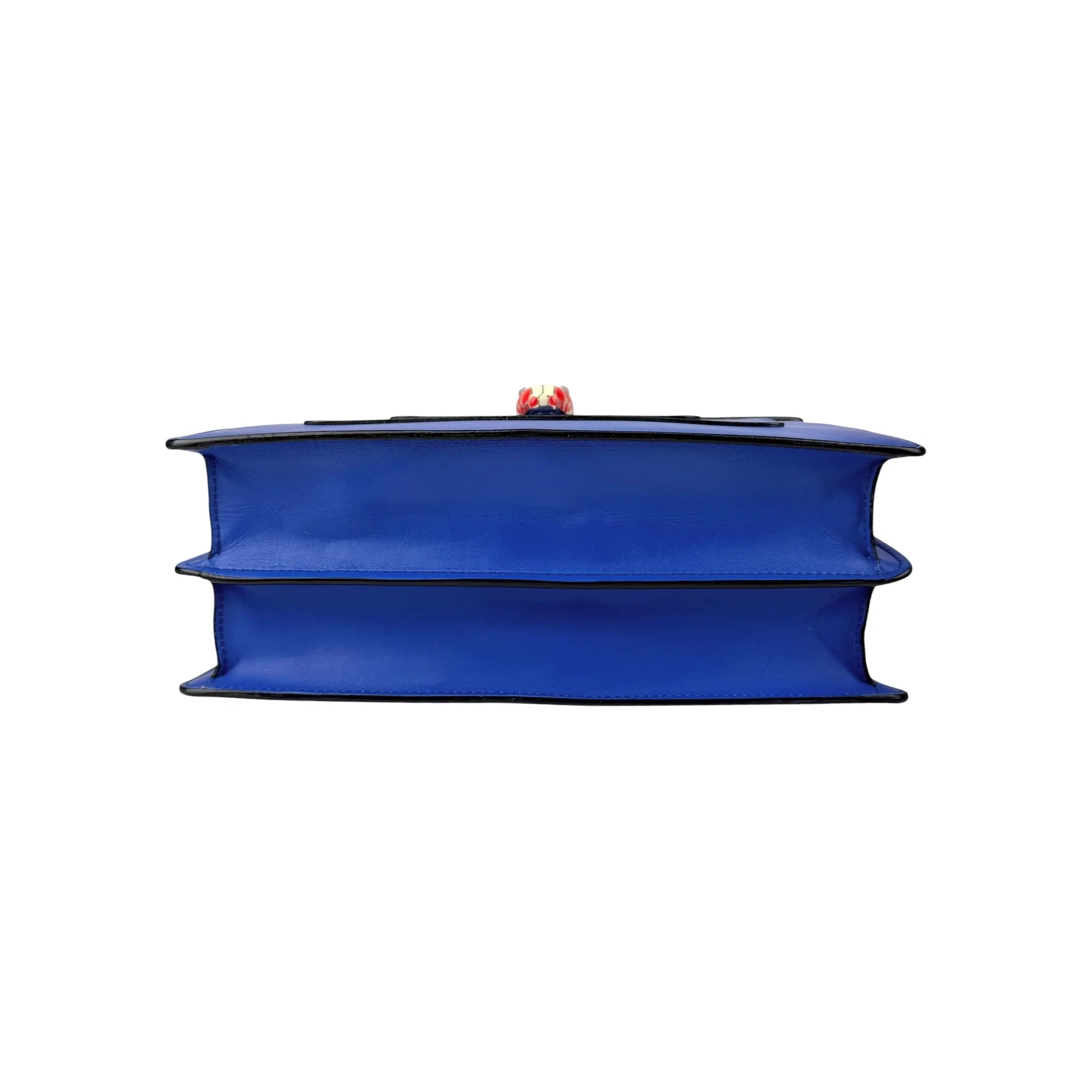 Bvlgari Blue Leather Medium Serpenti Forever Shoulder Bag