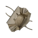 Celine Vanilla Crisped Calfskin Leather Tie Tote Bag
