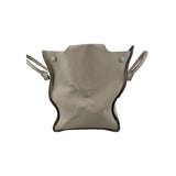Celine Vanilla Crisped Calfskin Leather Tie Tote Bag