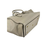 Celine Vanilla Crisped Calfskin Leather Tie Tote Bag