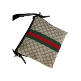 Gucci Beige GG Coated Canvas Medium Ophidia Web Messenger Bag