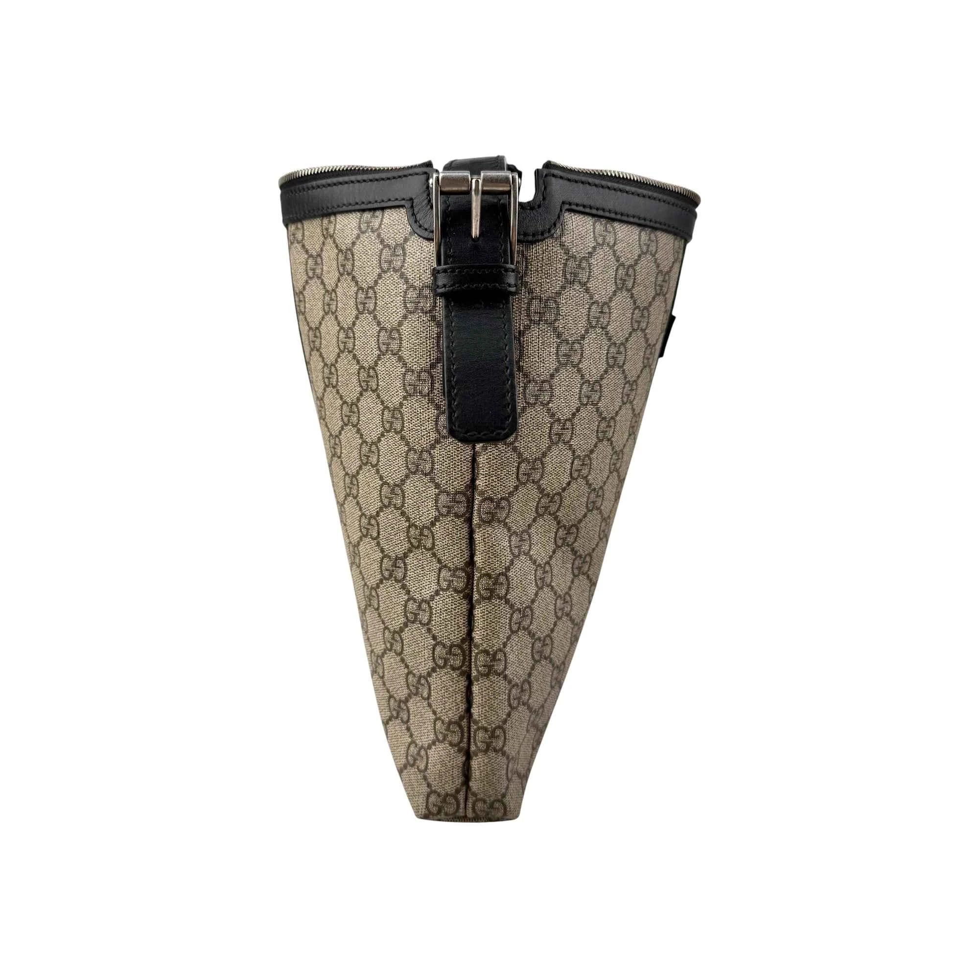 Gucci Beige GG Coated Canvas Medium Ophidia Web Messenger Bag