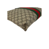 Gucci Beige GG Coated Canvas Medium Ophidia Web Messenger Bag