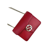 Gucci Dollar Red Interlocking G Shoulder Bag