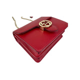 Gucci Dollar Red Interlocking G Shoulder Bag
