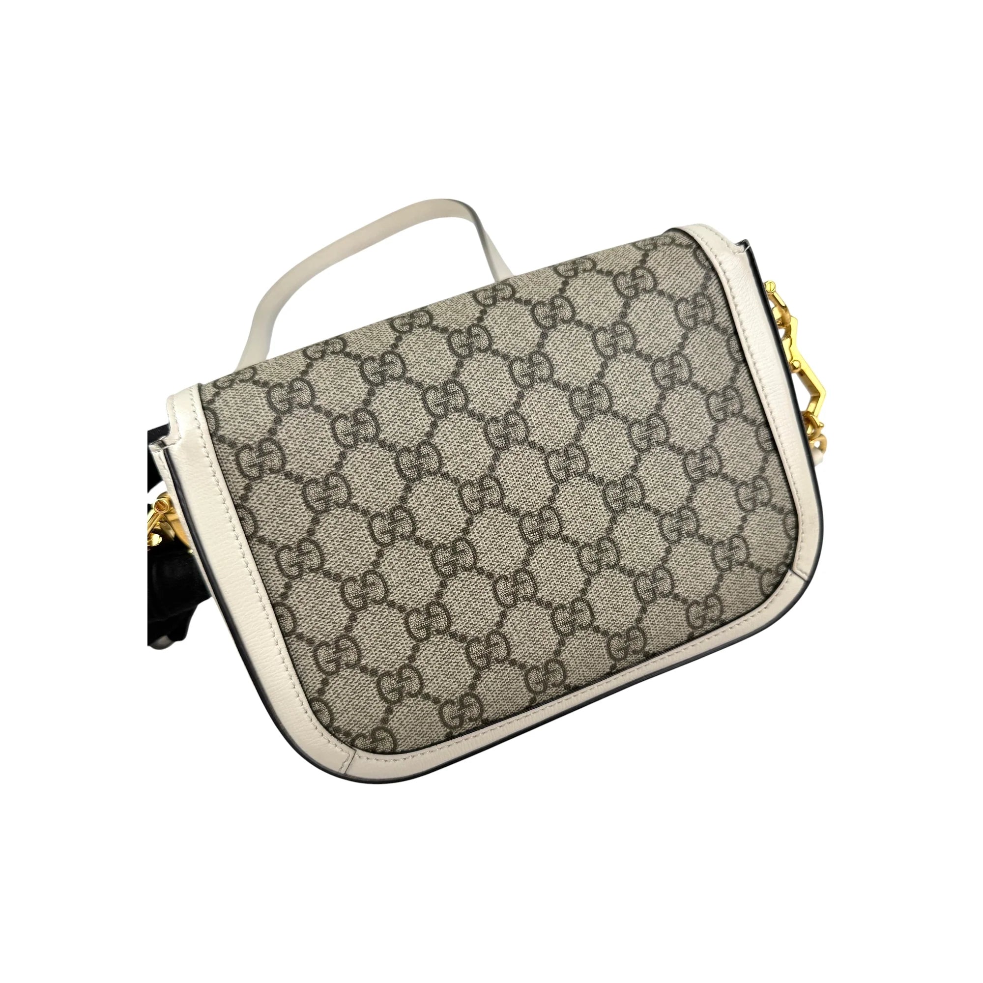 Gucci Beige Leather Horsebit 1955 Crossbody Bag