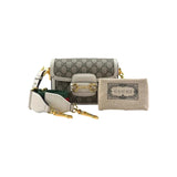 Gucci Beige Leather Horsebit 1955 Crossbody Bag