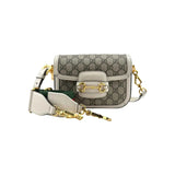 Gucci Beige Leather Horsebit 1955 Crossbody Bag