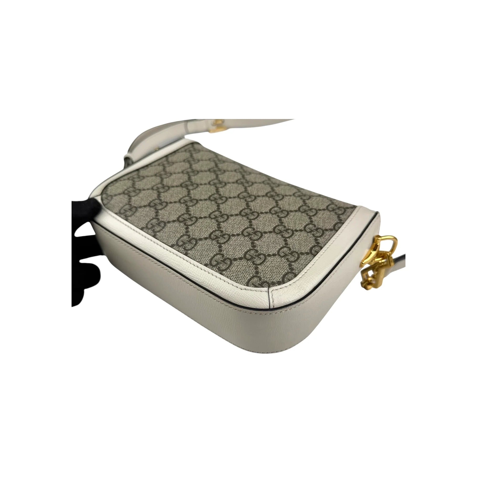 Gucci Beige Leather Horsebit 1955 Crossbody Bag