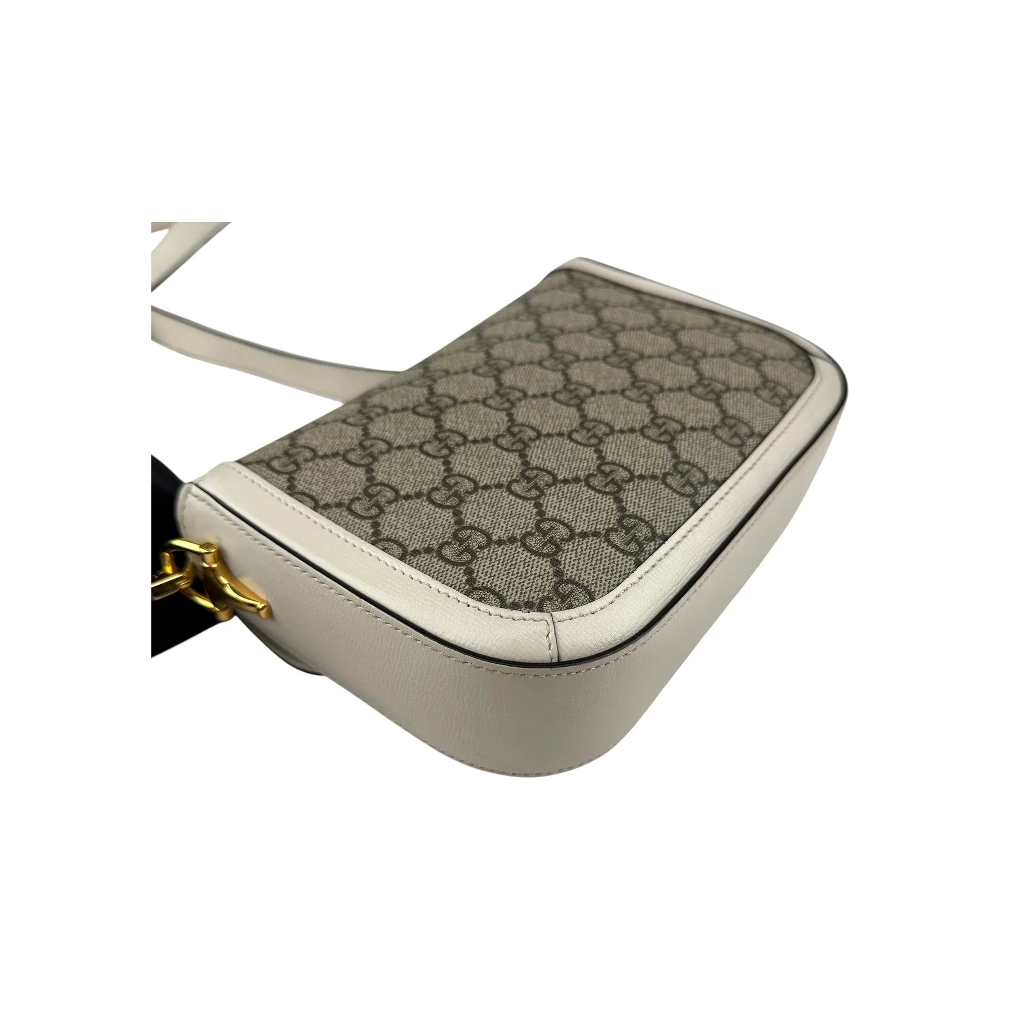 Gucci Beige Leather Horsebit 1955 Crossbody Bag