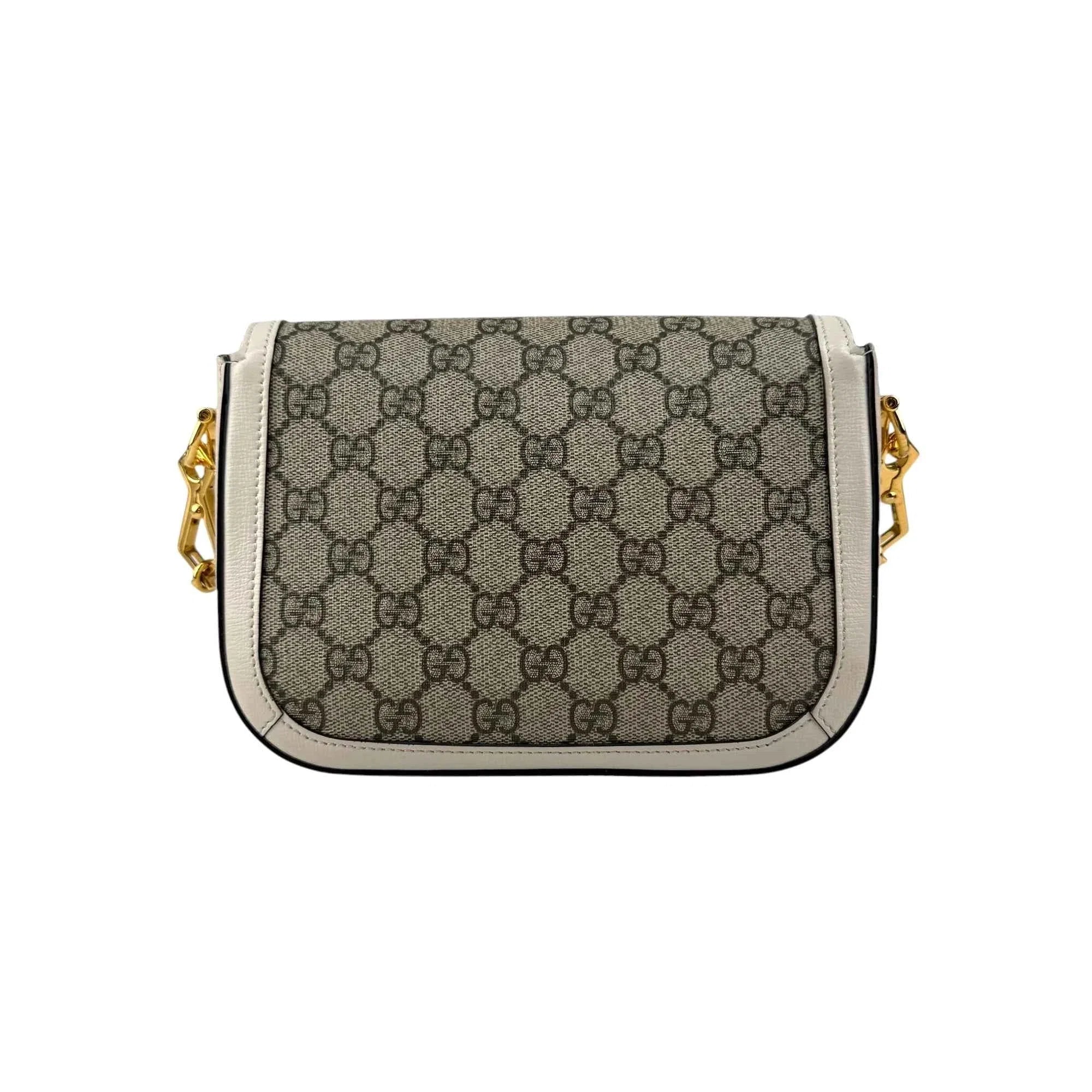 Gucci Beige Leather Horsebit 1955 Crossbody Bag
