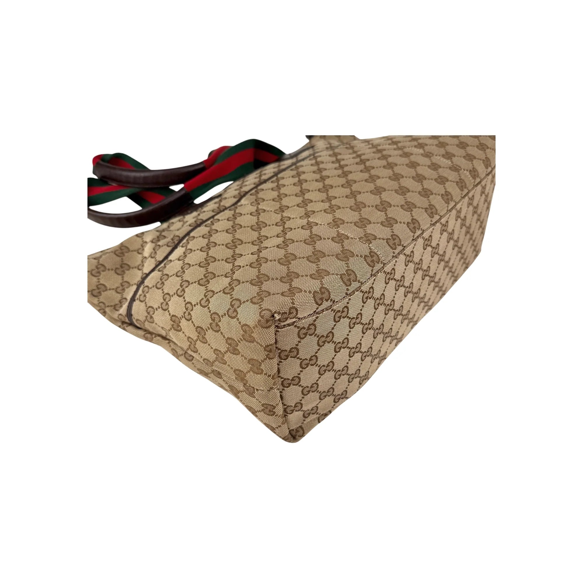 Gucci Beige/Ebony GG Canvas Diaper Bag Tote Bag