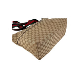 Gucci Beige/Ebony GG Canvas Diaper Bag Tote Bag